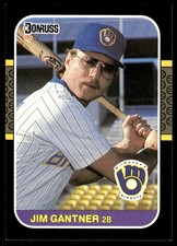Jim Gantner 1987 Donruss #172 Brewers MLB READ FREE SHIPPING AutographDen