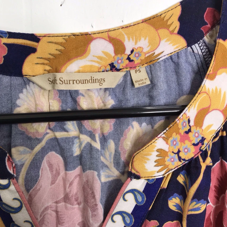 Soft Surroundings Dress Womens PS Parry Maxi Colorful Floral Maximalist Tapestry - Image 2 of 4