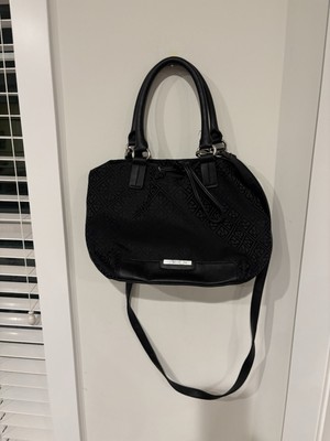 Relic Black Momogram Top Handle Satchel/Crossbody