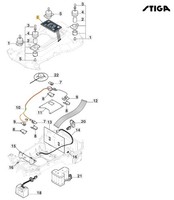 Tastatur Robot RasenmäHer Modelle A1000 A1500 Original Stiga 381800401/1