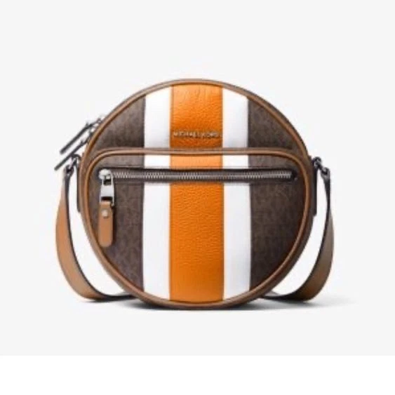 Brand New - Michael Kors - Hudson Logo Stripe Canteen Men’s Crossbody Bag - Image 2 of 4
