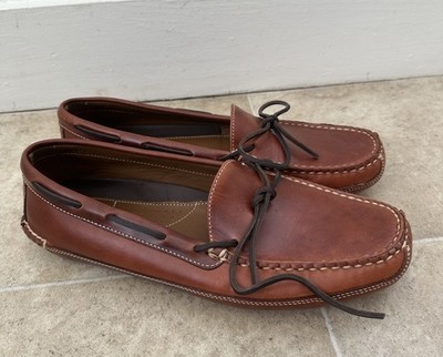 L.L. Bean Slip On Leather Loafer Slippers Men main image 3