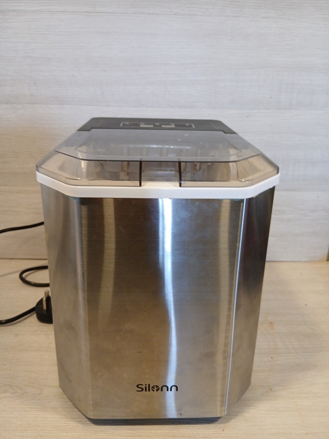 Silonn Portable Ice Maker Countertop Self-Cleaning 12kg Daily Capacity No Scoop