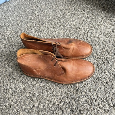 Rhodes Chukka Desert Brown Leather Crepe Sole Boots Mens 