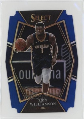 2021 Panini Select Premier Level Blue Prizm Die-Cut 20/249 Zion Williamson rf2