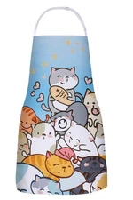 Cat Apron for Women Cute Apron Anime Apron Funny Apron Kitchen Apron for Cook...