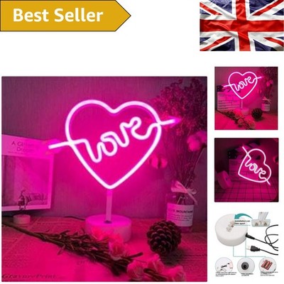 LED Love Leuchtreklame mit abnehmbarem Ständer - perfekt für romantische Deko