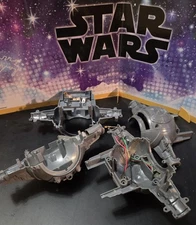 🔥🔥VINTAGE 1978 KENNER STAR WARS 4 PC. DARTH VADER TIE FIGHTER PARTS LOT!!