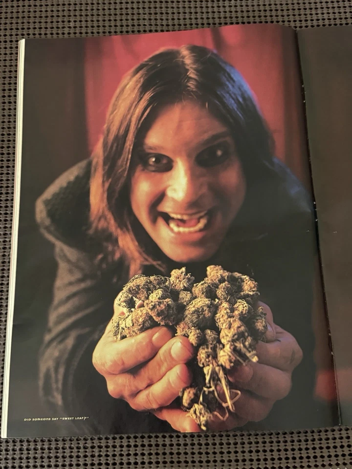 High Times Magazine-Ozzy “Sweet Leaf” Cover-March 1999-25th Anniversary Issue Foto 4 de 4