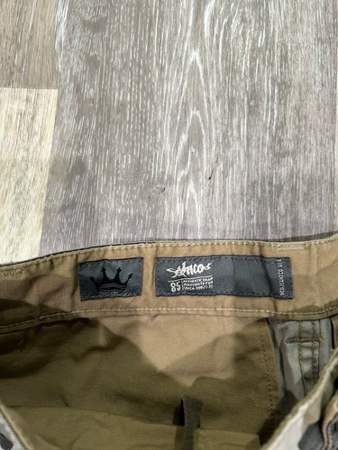 JNCO Vintage Y2K 90s Embroidered Baggy Embroidered Camo Camouflage Chino Shorts - Picture 5 of 10