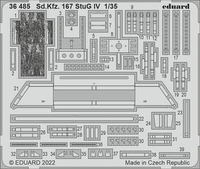 Eduard 36485 1/35 Sd.Kfz. 167 StuG IV Modellpanzer Für Ryefield Models