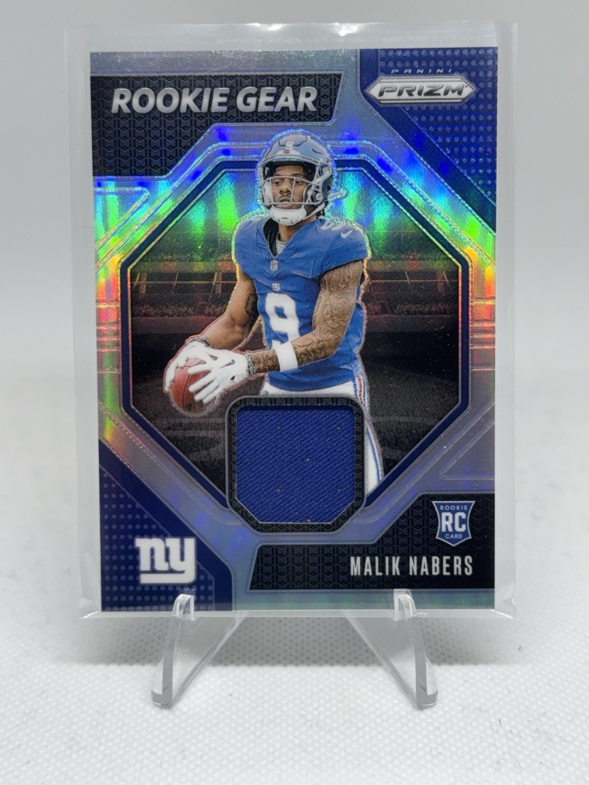 2024 Panini Prizm Rookie Gear Malik Nabers #RG-MNS Rookie Relic RC