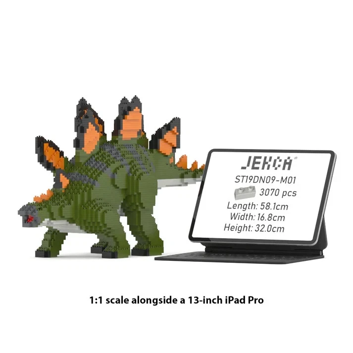 JEKCA - Stegosaurus Dinosaur - 3000 bricks - 58cm - Building Blocks for Kidults - Image 4 of 4