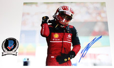 CHARLES LECLERC SIGNED FORMULA 1 11x14 PHOTO FERRARI RACING F1 BECKETT BAS COA