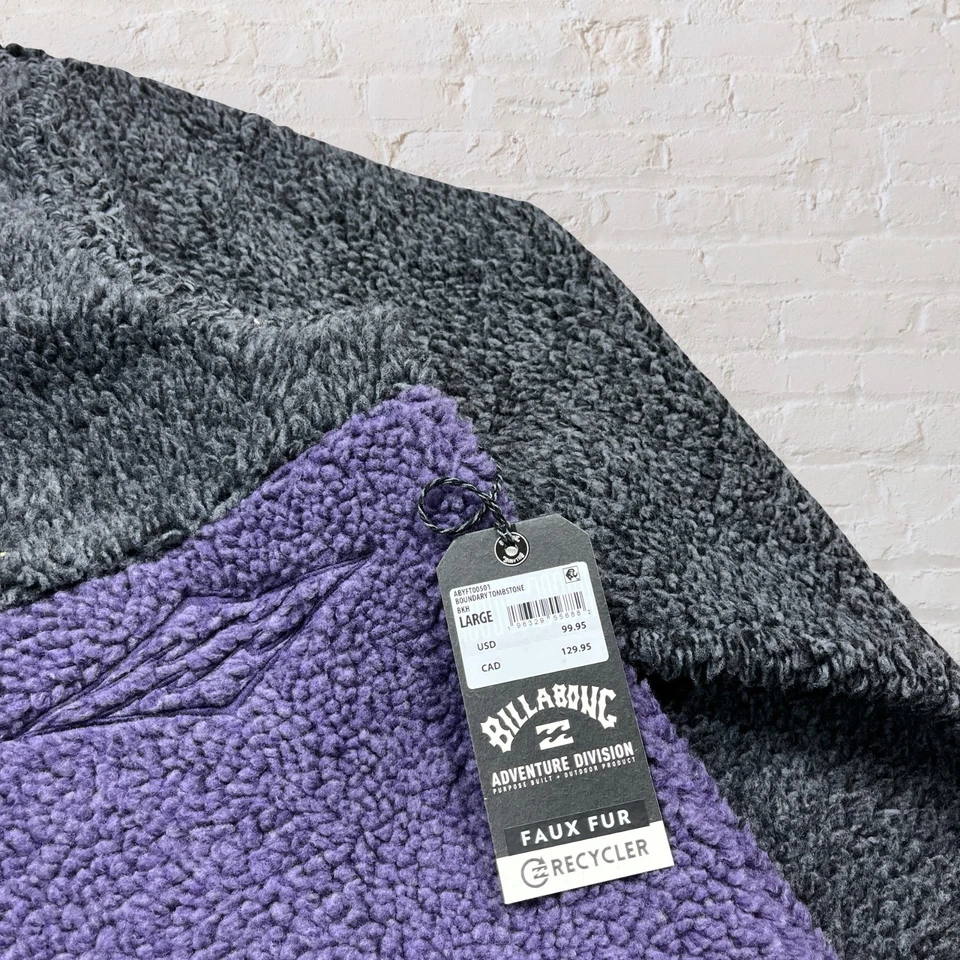 Billabong Boundary Tombstone Fleece Sherpa Adventure Division Men's Large - Image 3 of 4
