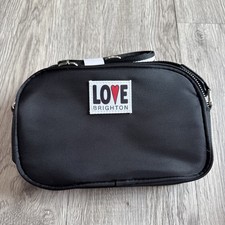 NWOT! Brighton Love Essentials Cross Body Bag Black Heart Strap
