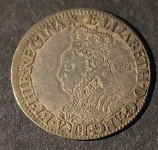 ENGLAND ELIZABETH I 1562 Milled Sixpence