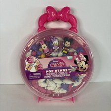 Disney Junior Minnie Mouse Pop Beads Jewelry Set, NIP-SEALED Kids Toy
