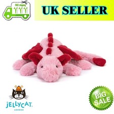 Jellycat Valentine's Crimson Heart Dragon Mythical Plush -Tags& Dust Bag UK
