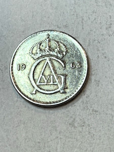1963 Sweden 25 Ore - Beautiful Coin
