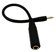 zdyCGTime CGTime Golden Plated 3.5mm Mono 1/8 inch Audio Male to 25CM/10Inch