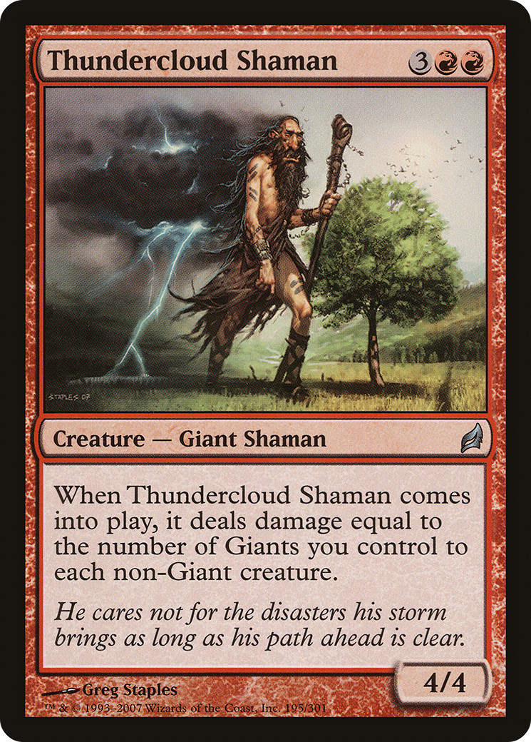 Thundercloud Shaman (195) Lorwyn MTG Magic the Gathering NM