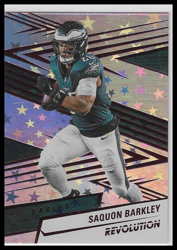2025 Panini Revolution Red Astro #4 Saquon Barkley