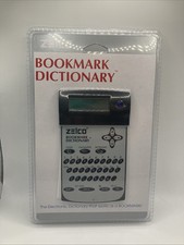 Zelco Electronic Bookmark Dictionary Calculator Alarm Clock Model 90082