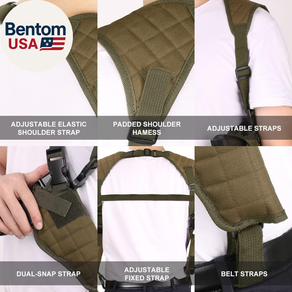 Twod Concealed Carry Shoulder Holster Nylon Cross Harness Vertical Shoulder Hols