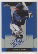 2018 Leaf Metal Draft Blue 26/35 Yunior Severino #BA-YS1 Auto 2r5