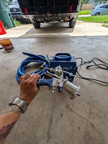 Fuji Spray Semi-PRO 2 HVLP Turbine Sprayer 2HP AC Cup Fed w/ Hose Gun Blue