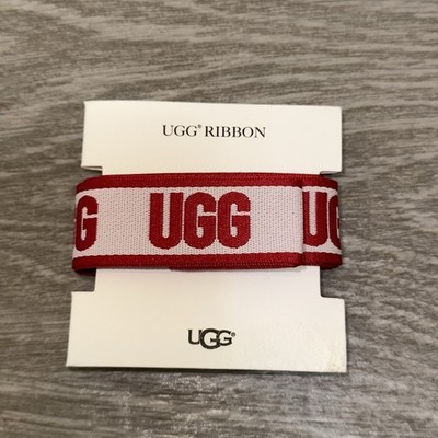 UGG Logo Authentic Ribbon Customize UGG Bailey Boots Red & White Ribbon Bows