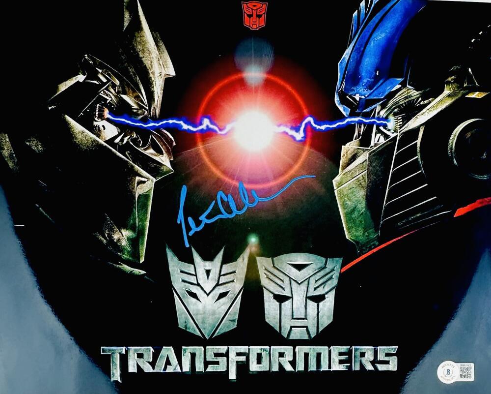 PETER CULLEN Autographed Signed OPTIMUS PRIME 11X14 TRANSFORMERS METALLIC PHOTO BECKETT BAS 