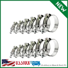 12pcs Hose Clamp Set, PEROMI T-bolt Radiator Heavy Duty Hose Clamps 6 Size 3/4"