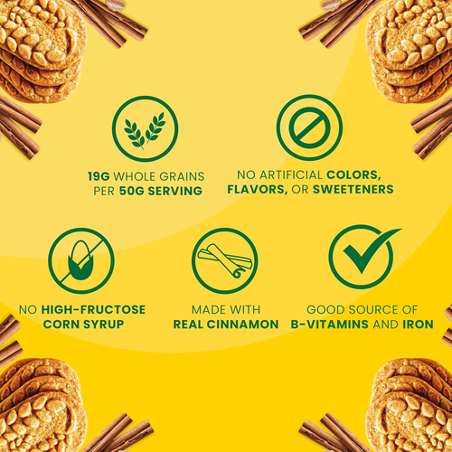 Belvita Cinnamon Brown Sugar Breakfast Biscuits 8 Packs 4 Biscuits per Pack - Picture 3 of 12