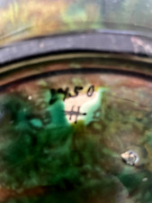 ENGLISH MAJOLICA BROWN GROUND CHEESE DOME AND STAND, MARK FOR GEORGE JONES