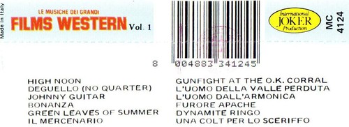 John Blackinsell Orchestra - Films Western Vol 1, 1986 Italian cassette, Ex - Picture 4 of 4