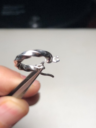 Bellissimo Cerchio Tondo Oro Bianco 18kt Artigianato Italiano Ottima Qualità - Foto 11 di 12