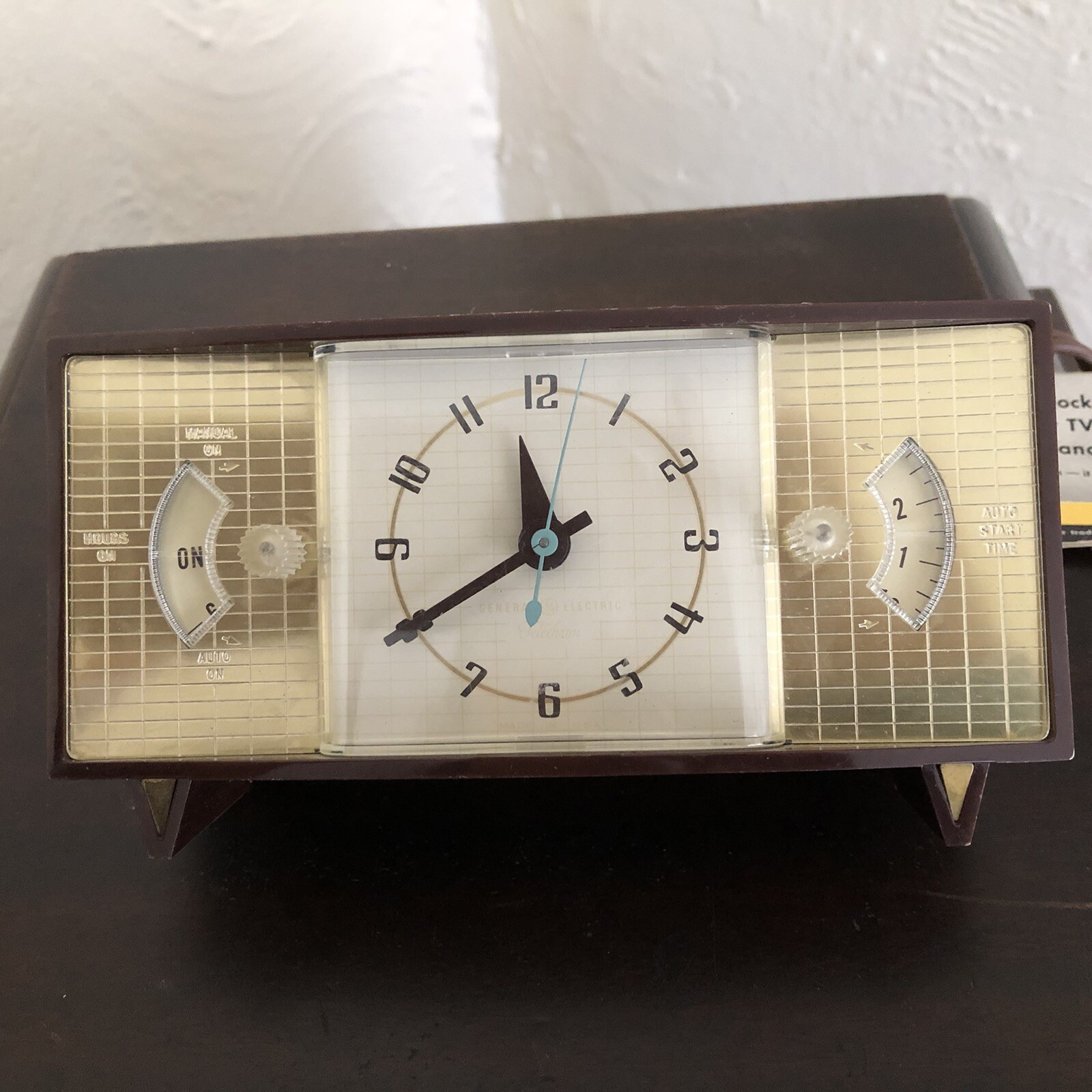 Vintage General Electric Telechron Clock 8869 w/ Original Tag 40'S 50'S 60'S eBay