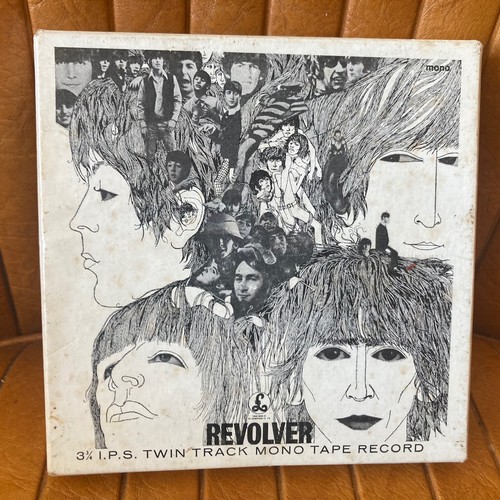 BEATLES REVOLVER UK TWIN TRACK MONO REEL TO REEL TAPE PLAY TESTED 3 3/4 IPS RARE