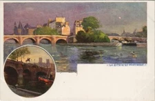Old postcard Paris 4th City and Pont-Neuf (35683)