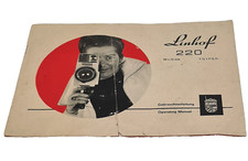 LINHOF 220 Bedienungs-Anleitung Owners Manual Instructions 1967 Vintage 241/22