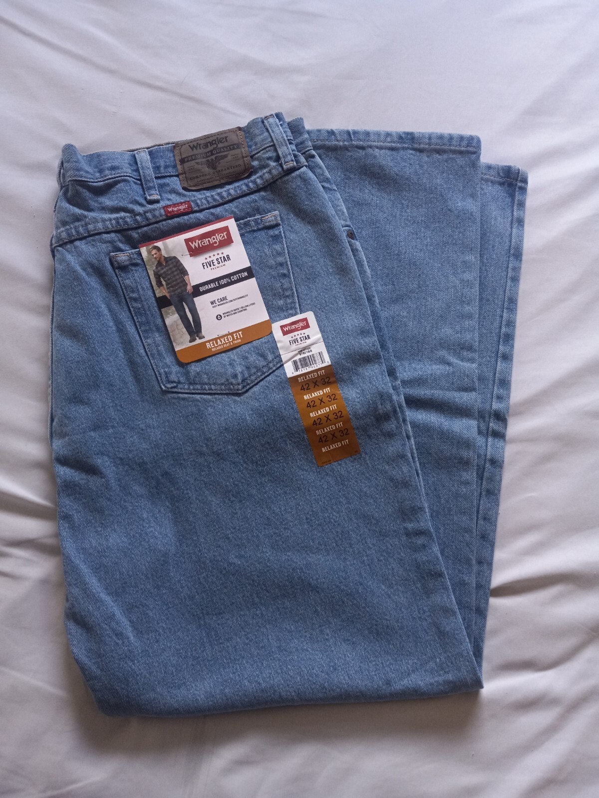 Wrangler Men's Advanced Comfort Slim Straight Jeans - Stretch Denim, Mid Rise, New With Tags (All Sizes) 7 thumbnail image