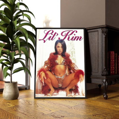 Lil' Kim Hard Core Music Album Poster, 1996 Rap Hip Hop Vintage 90s Music Poster