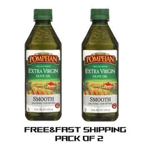 Pompeian Smooth Extra Virgin Olive Oil - 16 fl oz (Pack of 2)