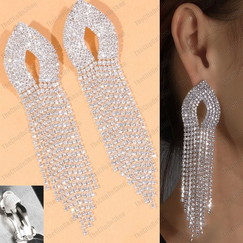 Big 3.75-Inch Rhinestone Crystal Earrings – Sparkly Chandelier Drops For Wedding Or Glam Events