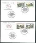 1983 ITALY FDC HORSE VILLAS NO ARRIVAL STAMP - CG