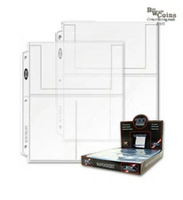 3 Pocket POSTCARD Photo Collecting Archival Pages (lot of 5)