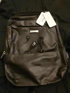 polo videng leather backpack