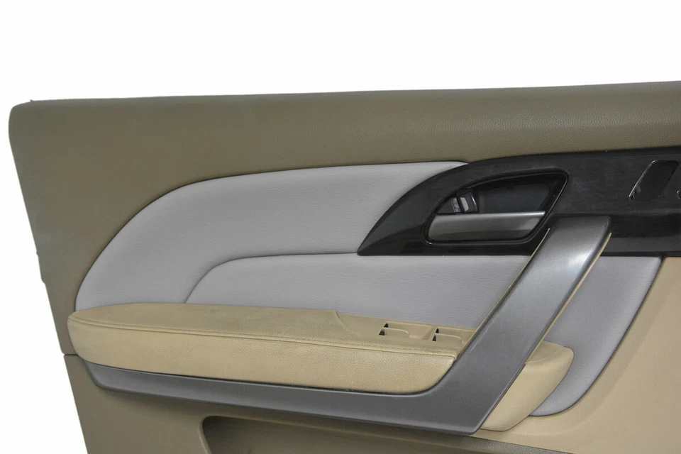 Подходит для Acura MDX 2007-2013 ПВХ синтетическая кожа вставка дверная панель чехол серо-коричневый - Изображение 2 из 4